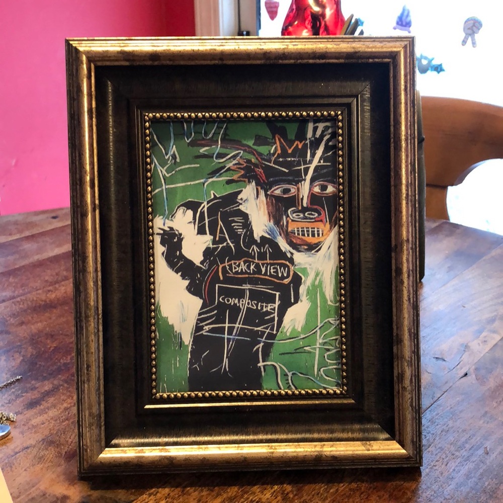Framed 5”x7” — Self Portrait as a Heel, Part Two — Jean-Michel Basquiat Print